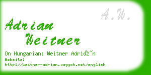 adrian weitner business card